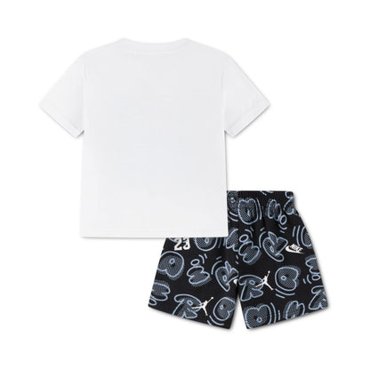 Jordan Boys' Toddler 2T-4T Printed Movement Lines T-Shirt & Shorts, 2-Piece Set