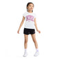 Nike Girls' 4-6X Lace It Up Crewneck T-Shirt and Mesh Shorts, 2-Piece Set