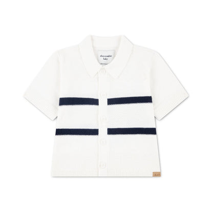 abercrombie kids Boys' Striped Button Through Sweater