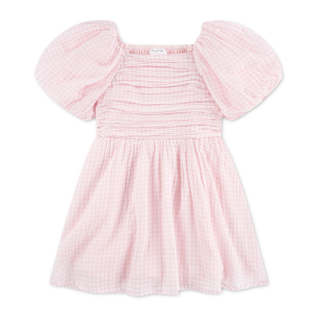 abercrombie kids Girls' Emerson Gauze Puff Sleeve Dress