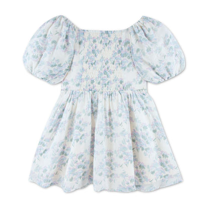 abercrombie kids Girls' Emerson Gauze Puff Sleeve Dress