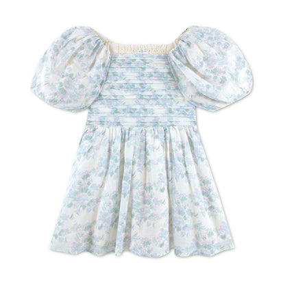 abercrombie kids Girls' Emerson Gauze Puff Sleeve Dress