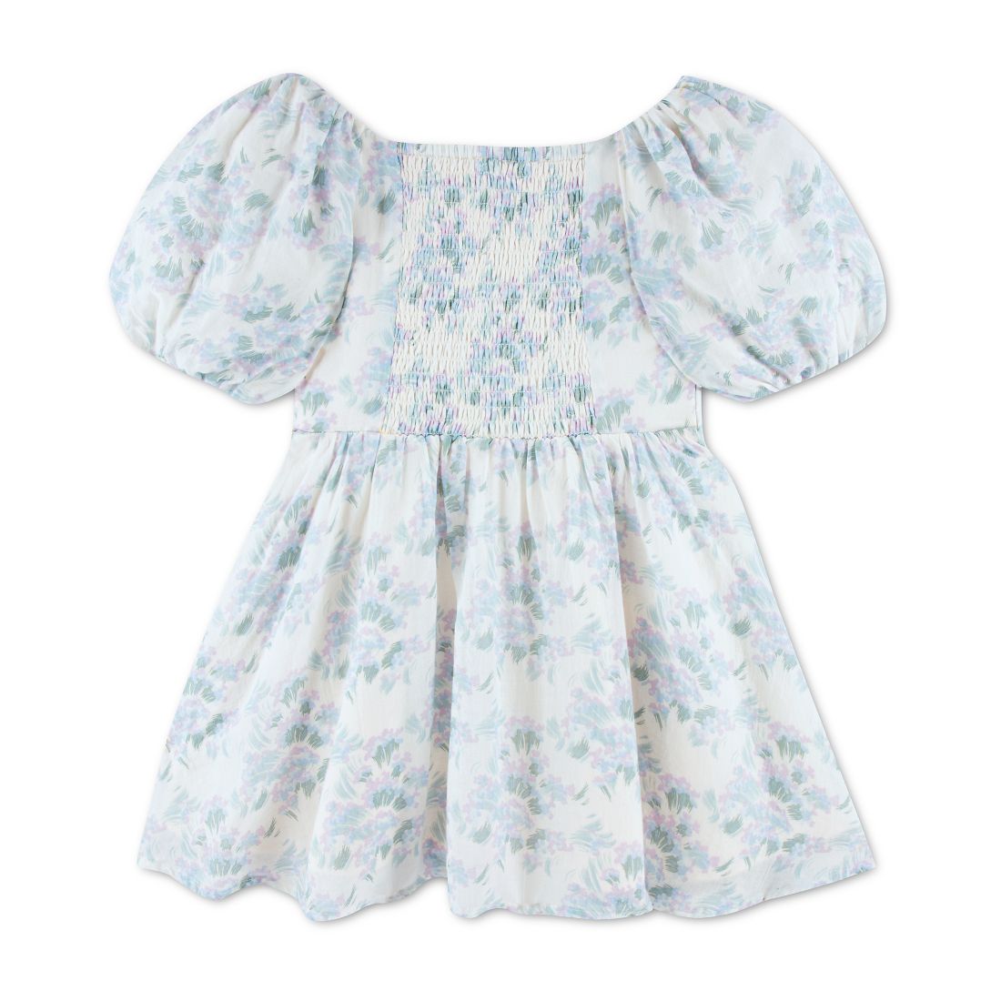 abercrombie kids Girls' Emerson Gauze Puff Sleeve Dress