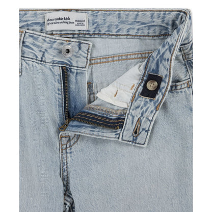 abercrombie kids Girls' High-Rise Destroyed Lace Jeans