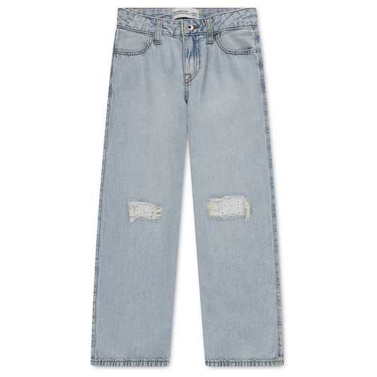 abercrombie kids Girls' High-Rise Destroyed Lace Jeans