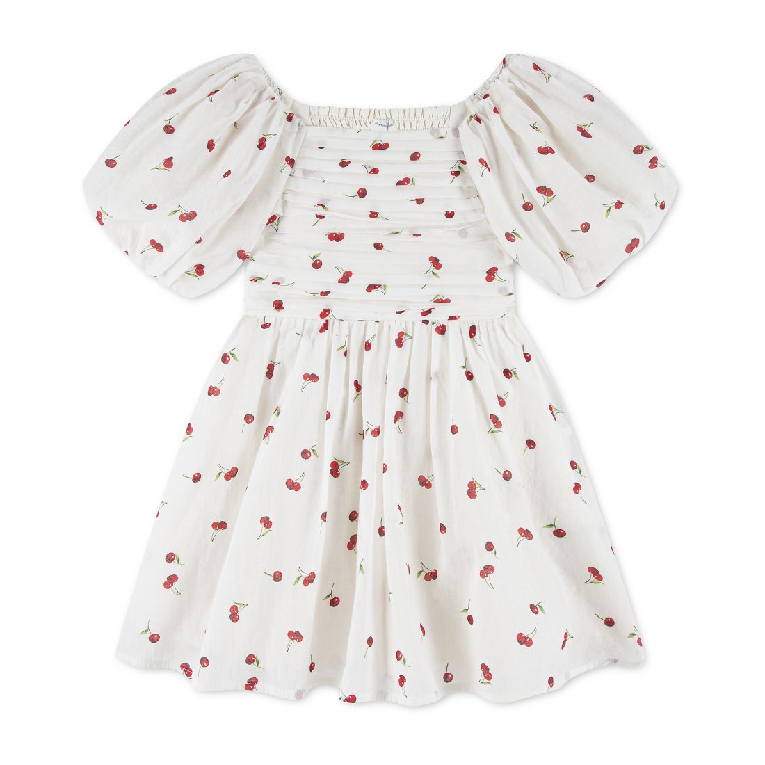 abercrombie kids Girls' Emerson Gauze Puff Sleeve Dress