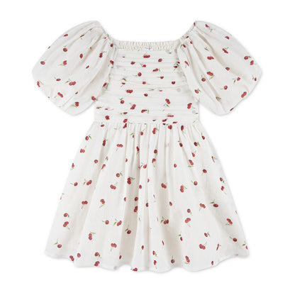 abercrombie kids Girls' Emerson Gauze Puff Sleeve Dress