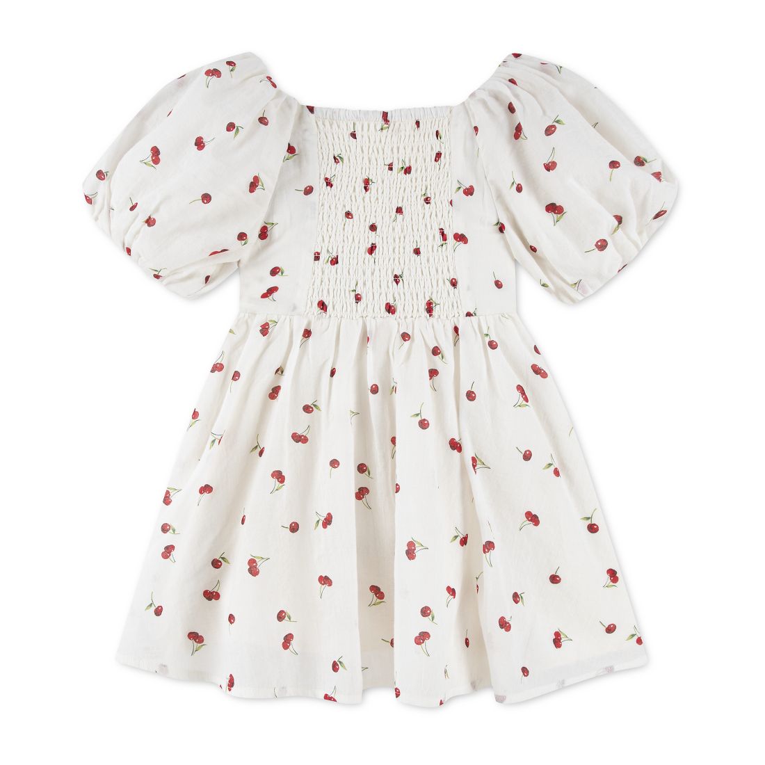 abercrombie kids Girls' Emerson Gauze Puff Sleeve Dress