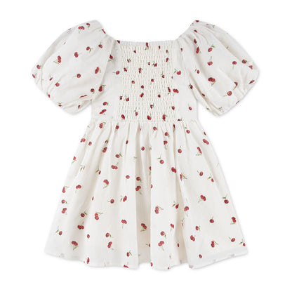 abercrombie kids Girls' Emerson Gauze Puff Sleeve Dress