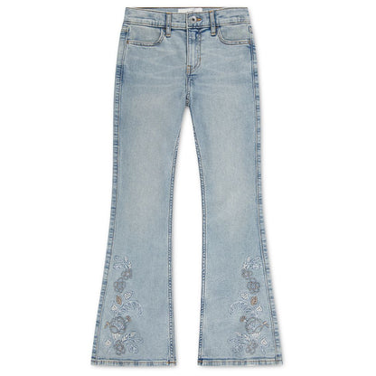 abercrombie kids Girls' 7-16 Floral Trail Flare-Leg Jeans