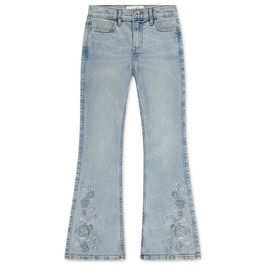 abercrombie kids Girls' 7-16 Floral Trail Flare-Leg Jeans
