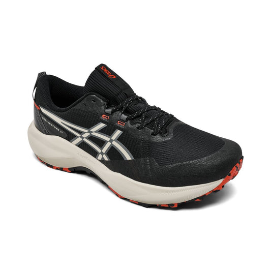 Asics Men's Gel-Venture 11 Trail Running Sneakers from Finish Line - Black, Light Dust
