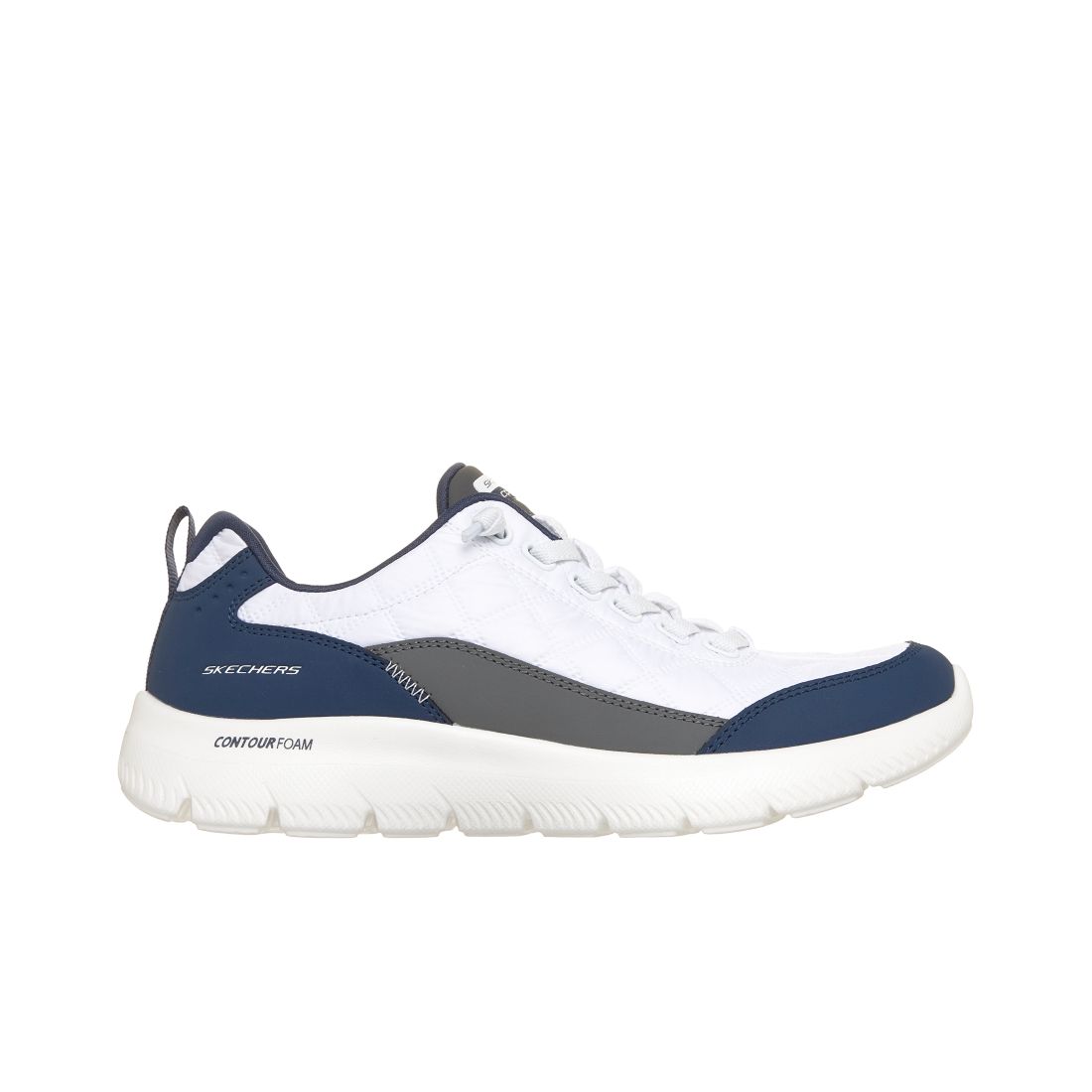 Skechers Women's Summits Contour Foam - Cozy Fit Athletic Walking Sneakers from Finish Line - White, Navy