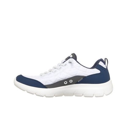 Skechers Women's Summits Contour Foam - Cozy Fit Athletic Walking Sneakers from Finish Line - White, Navy
