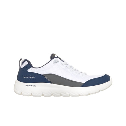 Skechers Women's Summits Contour Foam - Cozy Fit Athletic Walking Sneakers from Finish Line - White, Navy