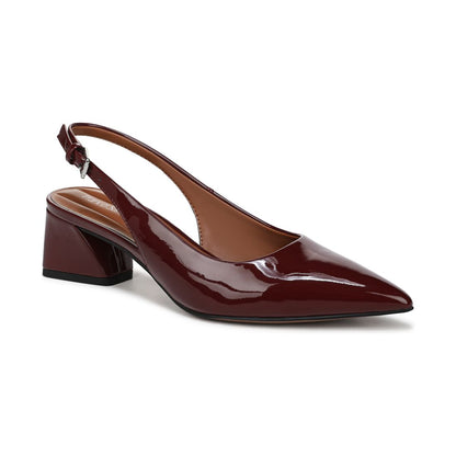 Franco Sarto Women's Racer Pointed Toe Block Heel Slingback Pumps