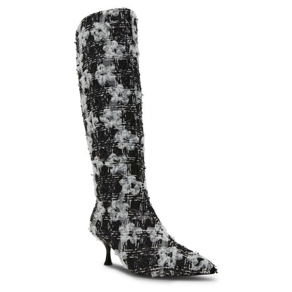 Betsey Johnson Women's Maxxine Floral Sequin Embellished Knee Boots