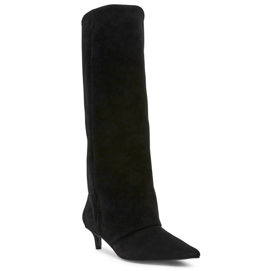 Steve Madden Women's Luca Slouchy Kitten-Heel Dress Boots