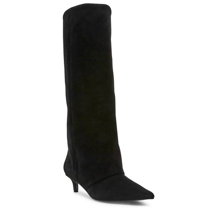 Steve Madden Women's Luca Slouchy Kitten-Heel Dress Boots