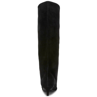 Steve Madden Women's Luca Slouchy Kitten-Heel Dress Boots
