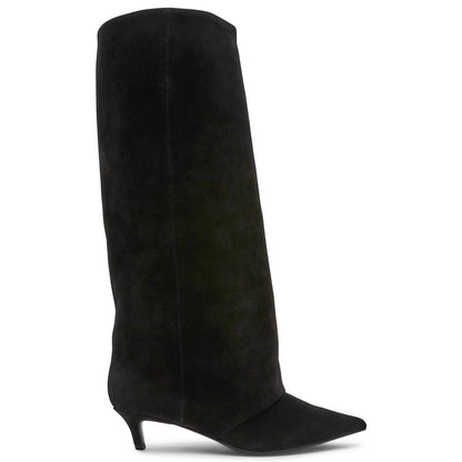 Steve Madden Women's Luca Slouchy Kitten-Heel Dress Boots