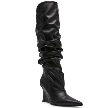 Steve Madden Women's Distortion Knee-High Slouch Wedge Boots