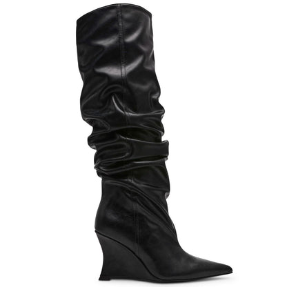 Steve Madden Women's Distortion Knee-High Slouch Wedge Boots