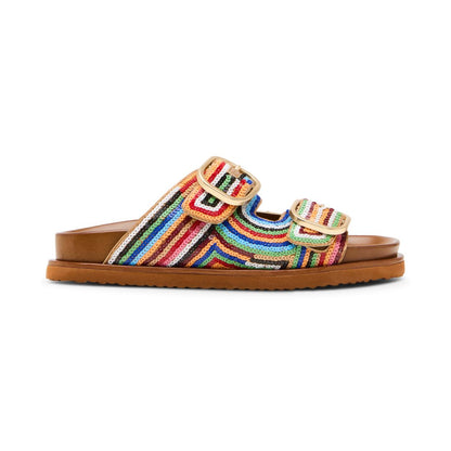 Steve Madden Women's Tourist Double-Band Footbed Sandals