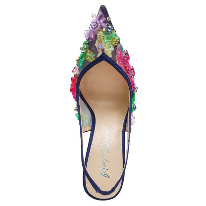 Betsey Johnson Women's Eddie Sling Back Sandals