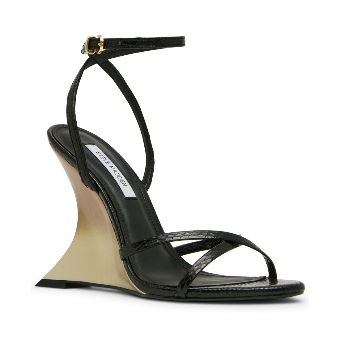 Steve Madden Women's Layers Strappy Almond Toe Wedge Sandals