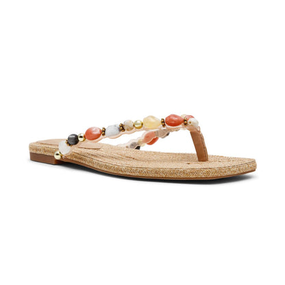 Steve Madden Women's Marble Embellished Square Toe Thong Sandals