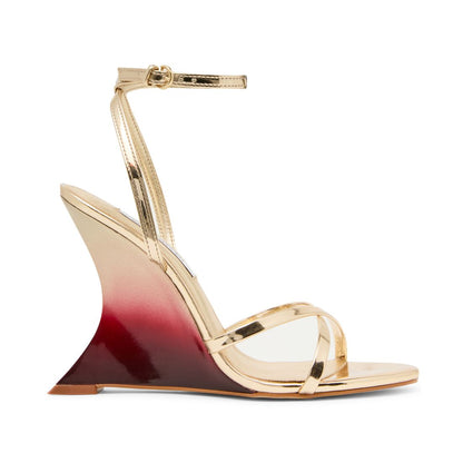 Steve Madden Women's Layers Strappy Almond Toe Wedge Sandals