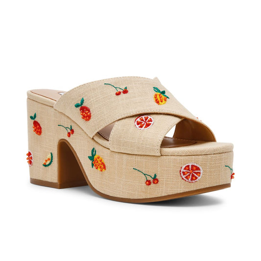 Steve Madden Women's Truthful Crossband Platform Sandals