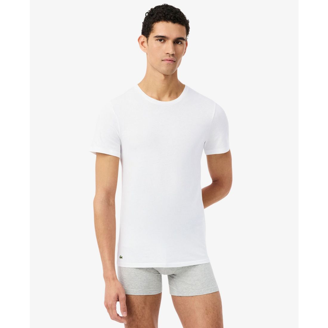 Lacoste Men's 3-Pack Slim Fit Crewneck T-Shirts