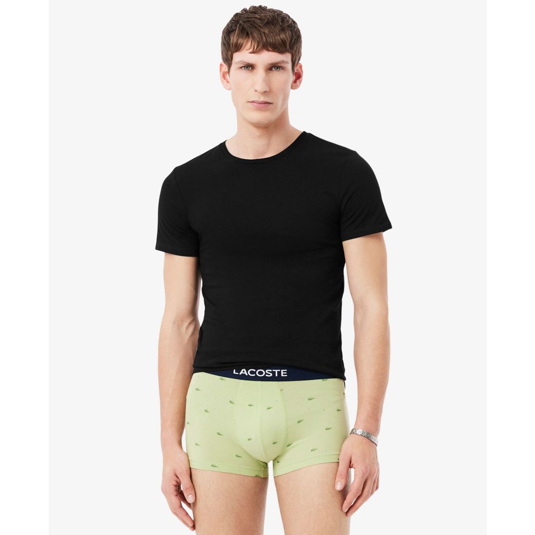 Lacoste Men's 3-Pack Slim Fit Crewneck T-Shirts