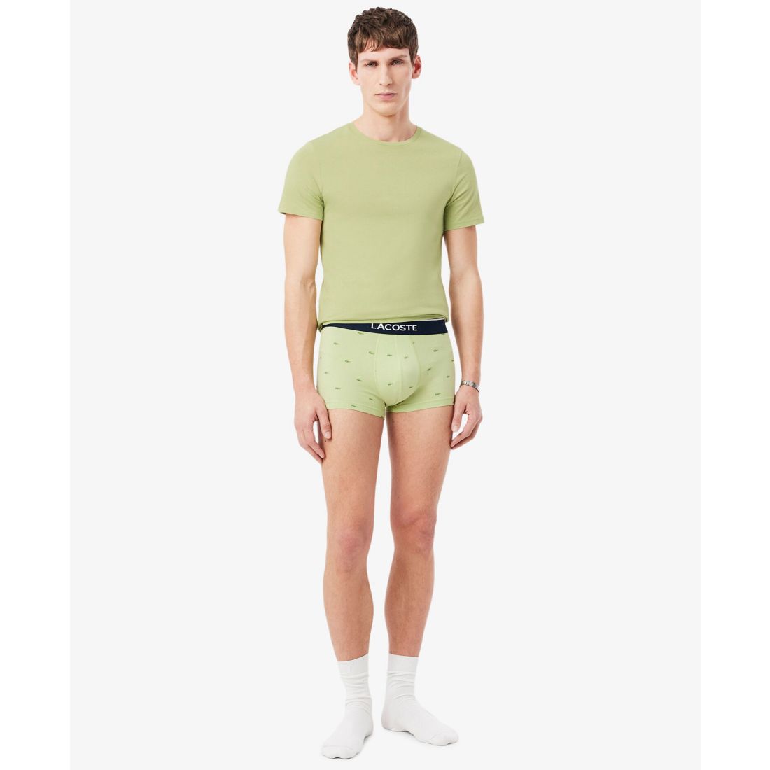 Lacoste Men's 3-Pack Slim Fit Crewneck T-Shirts