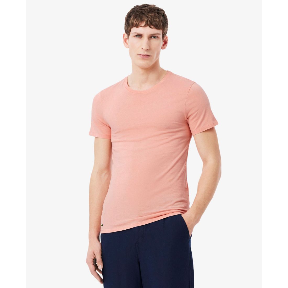 Lacoste Men's 3-Pack Slim Fit Crewneck T-Shirts
