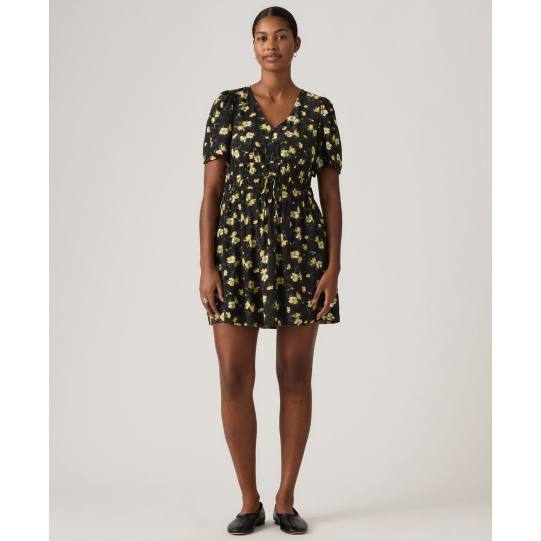 Levi's Women's Rylan V-Neck Mini Crepe Dress