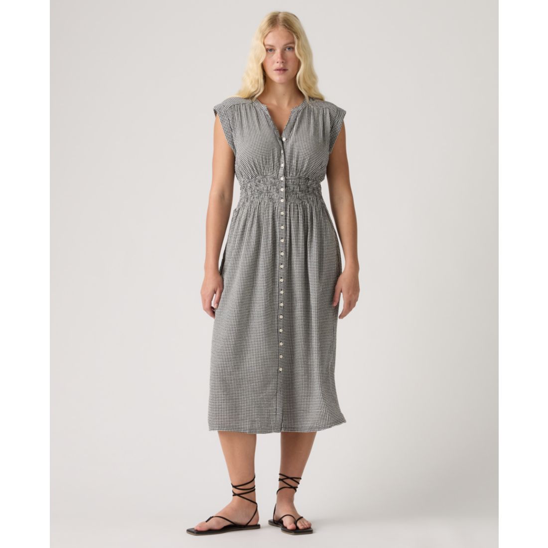 Levi's Women's Beatrice Button-Front Midi Dress
