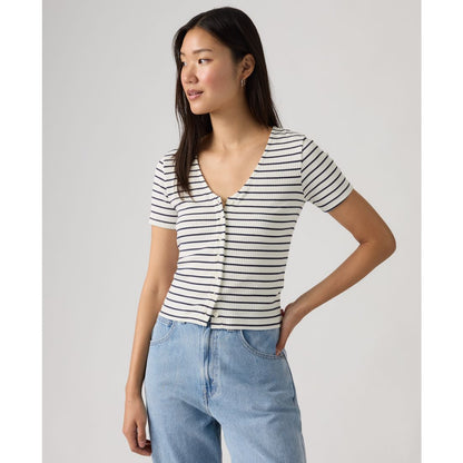 Levi's Women's Muse Short-Sleeve Button-Front Top