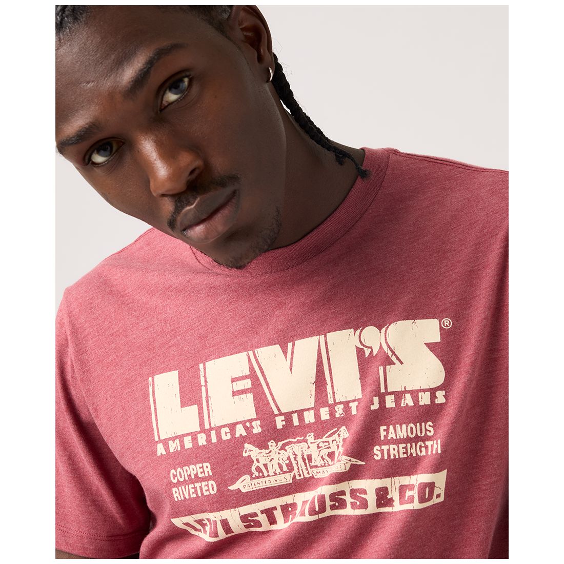 Levi's Men's Graphic Logo Detail Crewneck T-Shirt