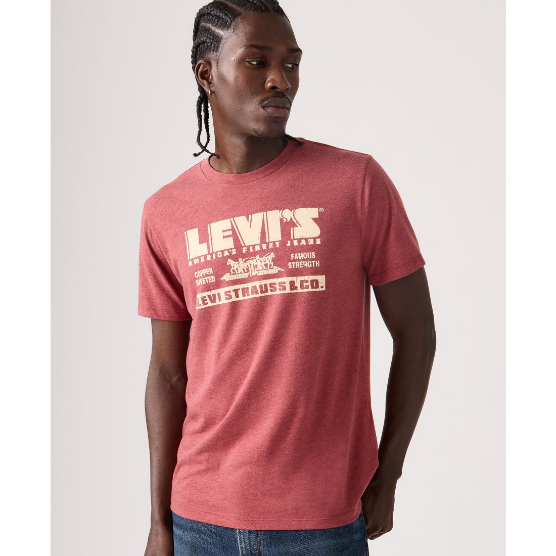 Levi's Men's Graphic Logo Detail Crewneck T-Shirt