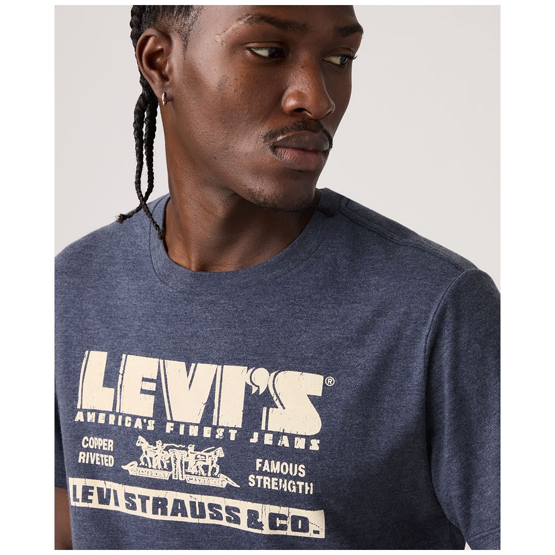 Levi's Men's Graphic Logo Detail Crewneck T-Shirt