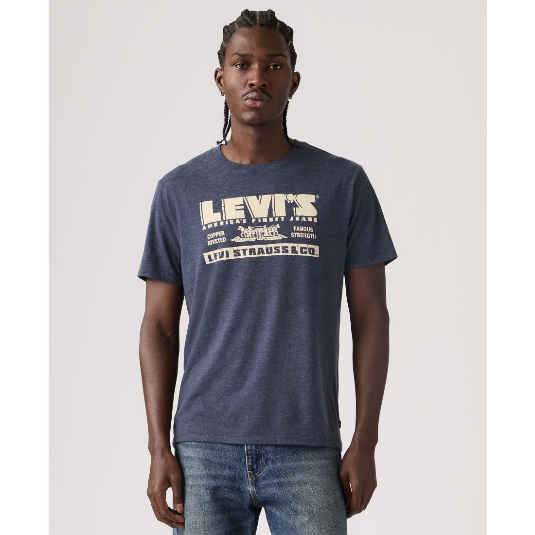 Levi's Men's Graphic Logo Detail Crewneck T-Shirt