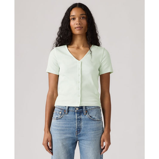 Levi's Women's Muse Short-Sleeve Button-Front Top