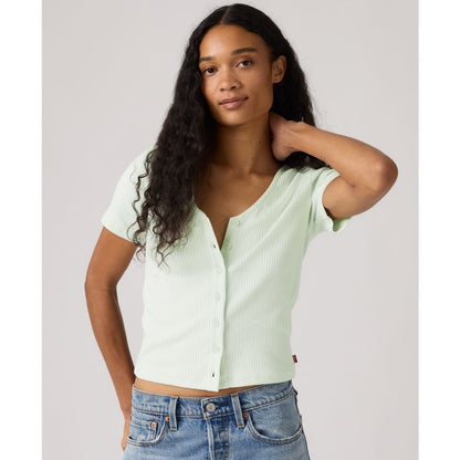 Levi's Women's Muse Short-Sleeve Button-Front Top