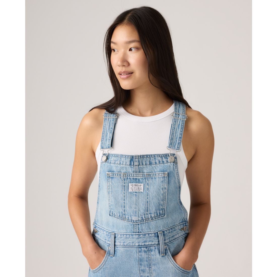 Levi's Women's Relaxed Fit Sleeveless Skirtall Dress