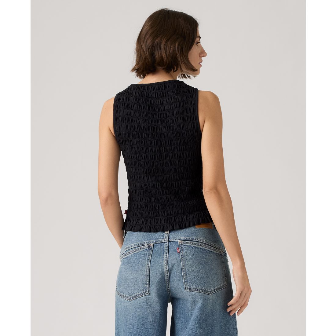Levi's Women's Bella Smocked Boat Neck Top