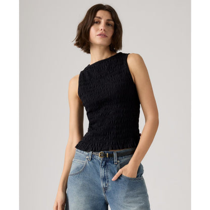 Levi's Women's Bella Smocked Boat Neck Top