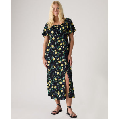 Levi's Premium Women's Amara Column Flutter-Sleeve Midi Dress